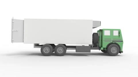 3D rendering of a truck logistics shipping distribution instrument for Illustrazione stock