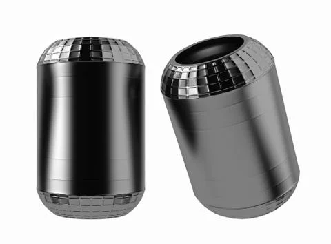 3D rendering. Trucks air spring, New auto parts, spare parts for heavy duty Stock Photos