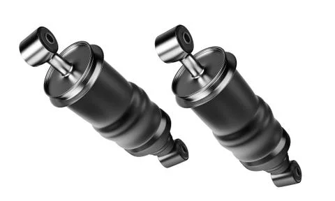 3D rendering. Trucks Cabin Shock Absorber, New auto parts, spare parts Foto stock