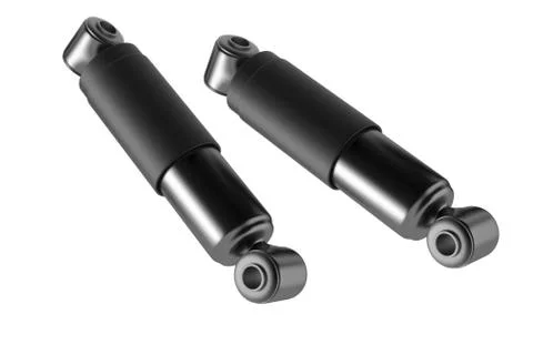 3D rendering. Trucks Cabin Shock Absorber, New auto parts, spare parts Stock Photos