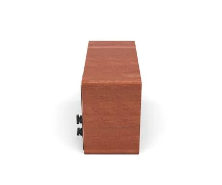 3d rendering of a turned-off retro TV with a big screen and two rotary switches. Illustrazione stock