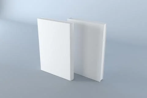 3d rendering of two stacks of A4 papers with copy space over a white backgrou イラスト素材