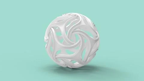 3D rendering of typical complex rapid prototyping computer generated model Stock Illustration