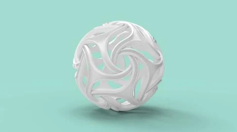 3D rendering of typical complex rapid prototyping computer generated model... Foto stock