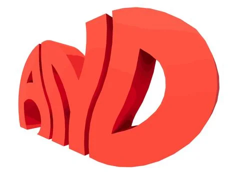 3D Rendering Typography Graffiti Logo Symbol  Word And  Stock Illustration