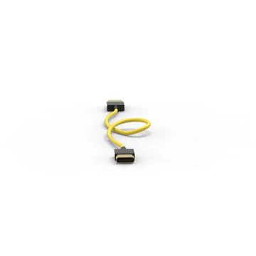 3d rendering of USB cable ICON isolated with clear background Stockillustratie