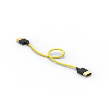3d rendering of USB cable ICON isolated with clear background Illustrazione stock