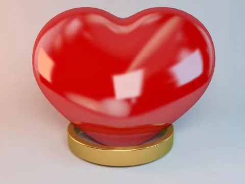 3d rendering for valentines day concept with elements Stock Illustration