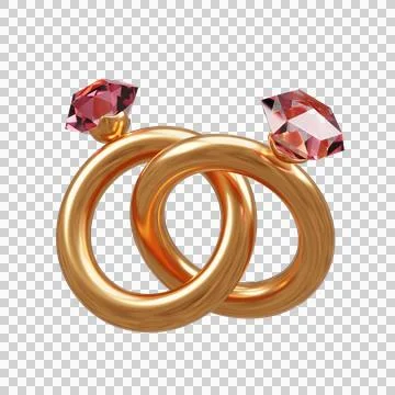 3D rendering  valentine's day element Stock Illustration