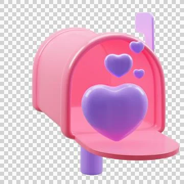 3D rendering  valentine's day element Stock Illustration