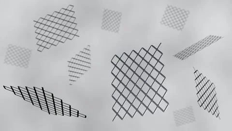 A 3d rendering of various of ultra-fine stainless steel 스톡 일러스트