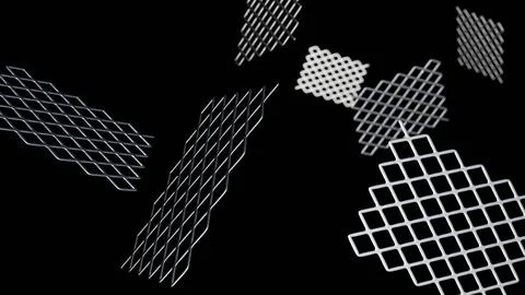 A 3d rendering of various of ultra-fine stainless steel Illustrazione stock