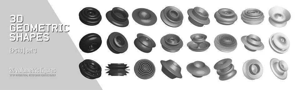 3D Rendering vector abstract geometric graphic elements for design, Collect.. 스톡 일러스트