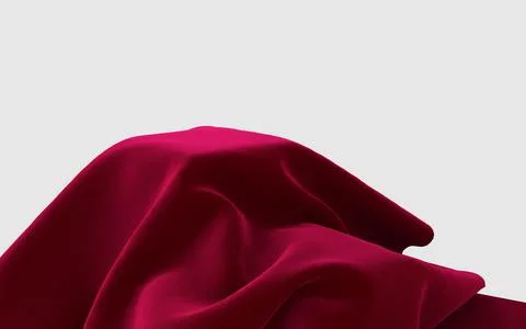 3d rendering of velvet fabric. Stockillustratie