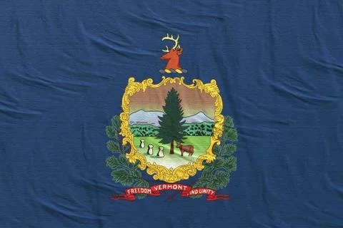 3d rendering of Vermont State flag Stock Illustration