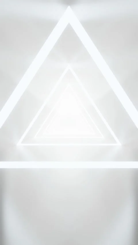 3d rendering of vertical white abstract sci-fi tunnel Stock Footage 334840510