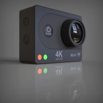 3d rendering of a video camera Illustrazione stock
