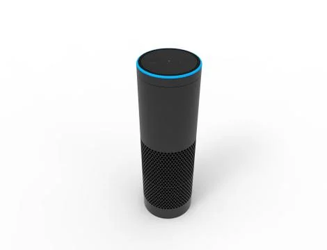 3D rendering of a virtual voice assistant isolated in white background. Ilustração Stock