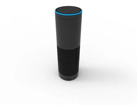3D rendering of a virtual voice assistant isolated in white background. Ilustração Stock