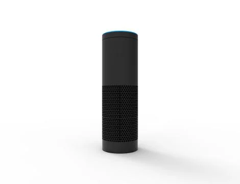 3D rendering of a virtual voice assistant isolated in white background. Ilustração Stock