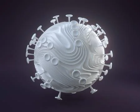 3d rendering of virus. Stock Illustration