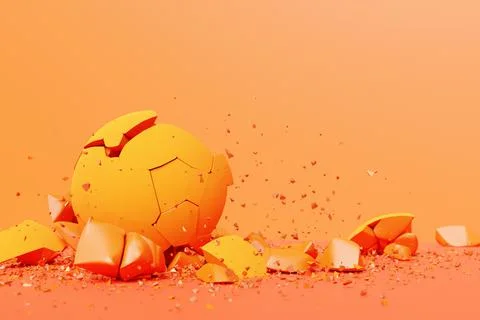 3D rendering of a volumetric shape of a ball. The geometry of shapes that are Stock Photos
