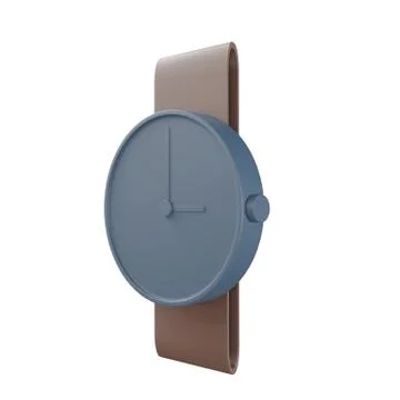 3d rendering of watch, 3d icons, pastel minimal cartoon style  isolated Stock Illustration