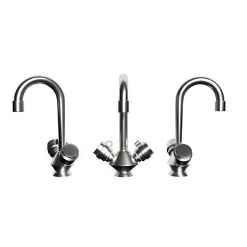 3D rendering water tap from multiple angles Stock Illustration