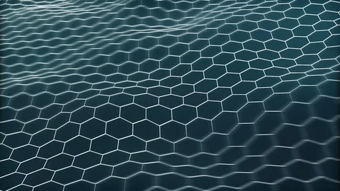 3d rendering wave polygon background abstract graphic animation. Stock Footage 107022188