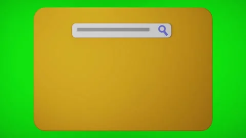 3D Rendering Web Page Animation, UI and UX Design, website element, green screen Stock Footage 142913940