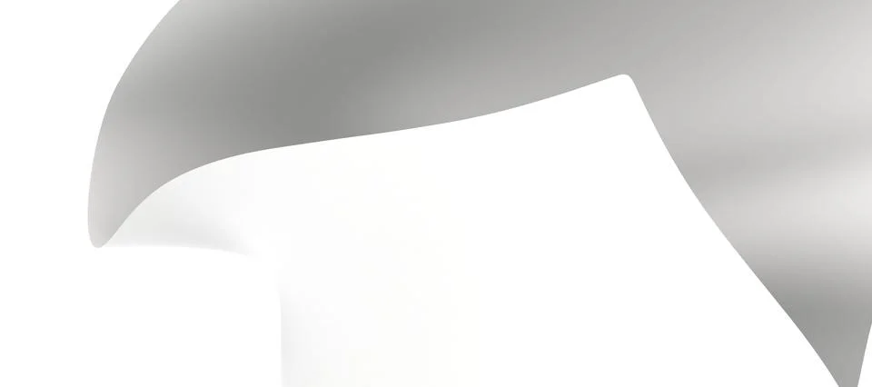 3d rendering of a white abstract background, wavy elements イラスト素材