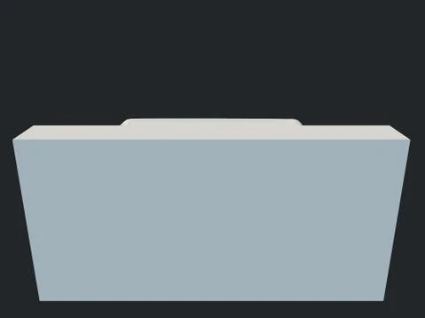 3d rendering of a white bed isolated on a black dark background Stock Illustration