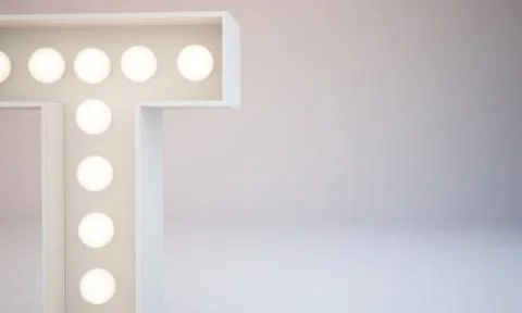 3d rendering white bulb type background illustration Stock Illustration