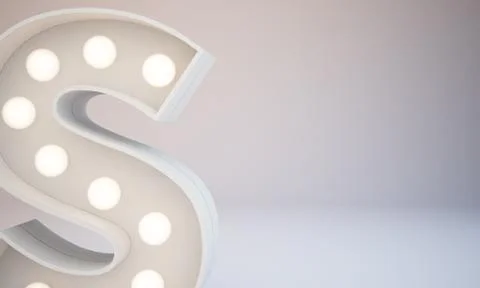 3d rendering white bulb type background illustration 스톡 일러스트