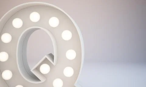 3d rendering white bulb type background illustration Stock Illustration