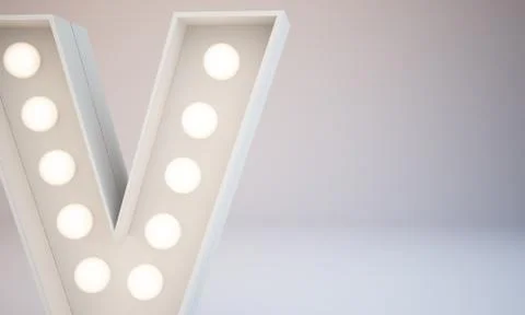 3d rendering white bulb type background illustration Stock Illustration