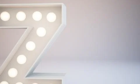 3d rendering white bulb type background illustration Stock Illustration