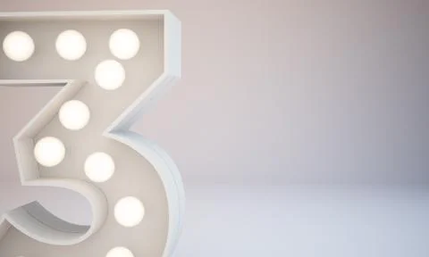 3d rendering white bulb type background illustration 스톡 일러스트