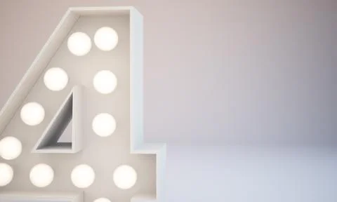 3d rendering white bulb type background illustration 스톡 일러스트