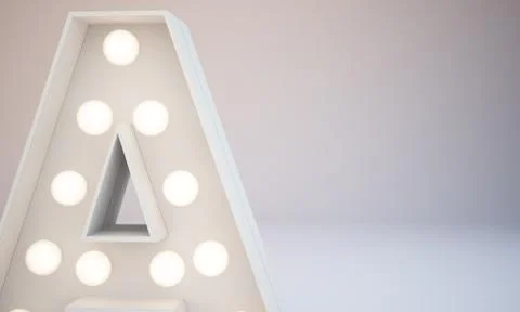 3d rendering white bulb type background illustration Stock Illustration