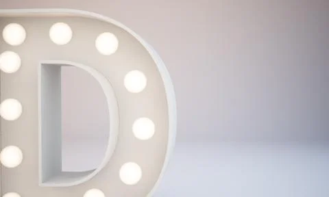 3d rendering white bulb type background illustration Stock Illustration