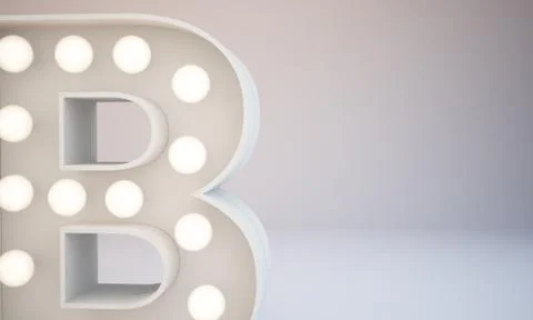 3d rendering white bulb type background illustration Stock Illustration