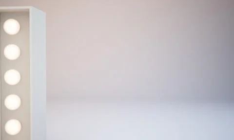 3d rendering white bulb type background illustration 스톡 일러스트