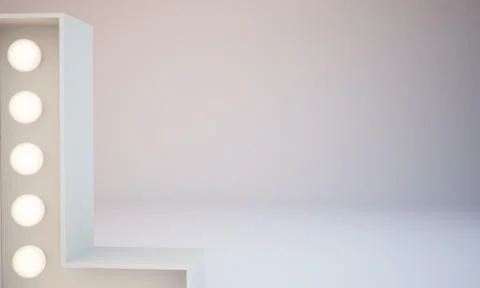 3d rendering white bulb type background illustration Stock Illustration