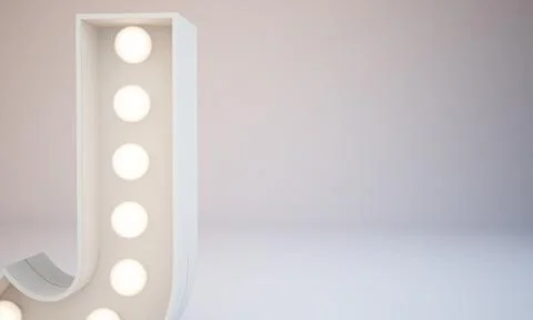 3d rendering white bulb type background illustration 스톡 일러스트