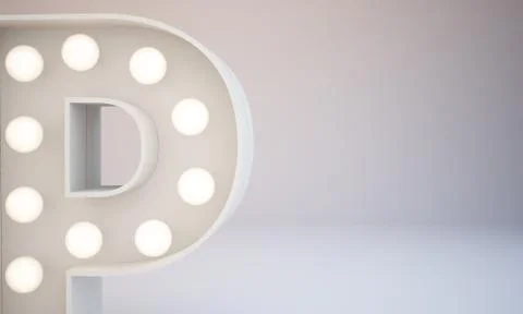 3d rendering white bulb type background illustration Stock Illustration