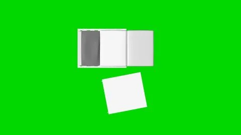 3d rendering of a white chair isolated on green top view Stock Illustration