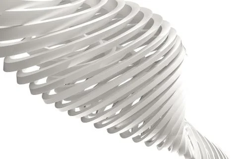 3d rendering, white interior building structure Ilustración de archivo