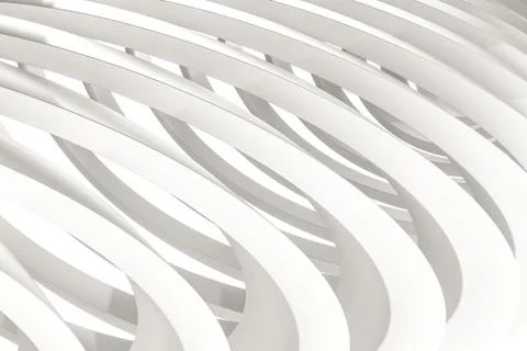 3d rendering, white interior building structure Ilustración de archivo