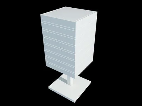 3d rendering of a white lamp pendant isolated on a black background Stock Illustration